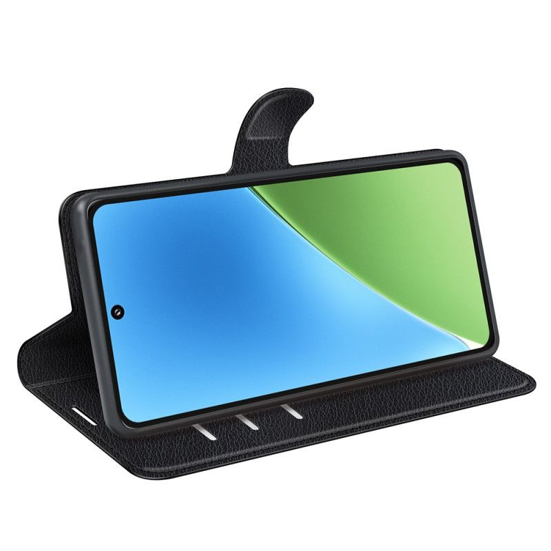 Lærdeksel Folio Deksel Xiaomi 15 Litchi-imitasjon I Skinn I Klassisk Stil