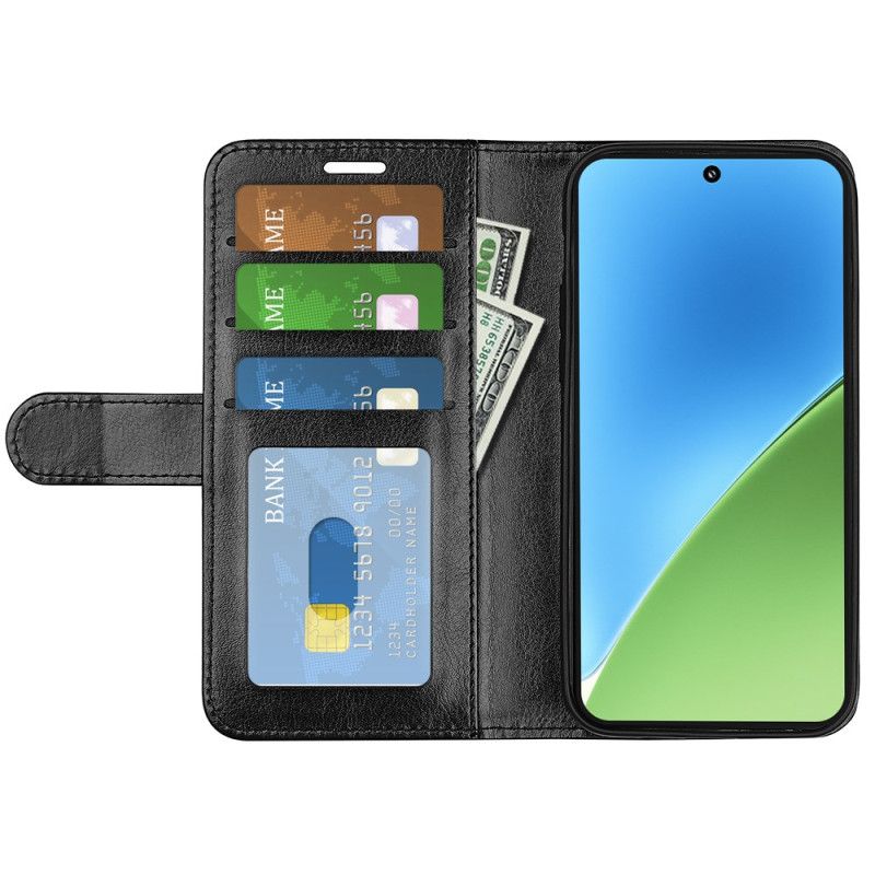 Lærdeksel Folio Deksel Xiaomi 15 Mobildeksel Vintage