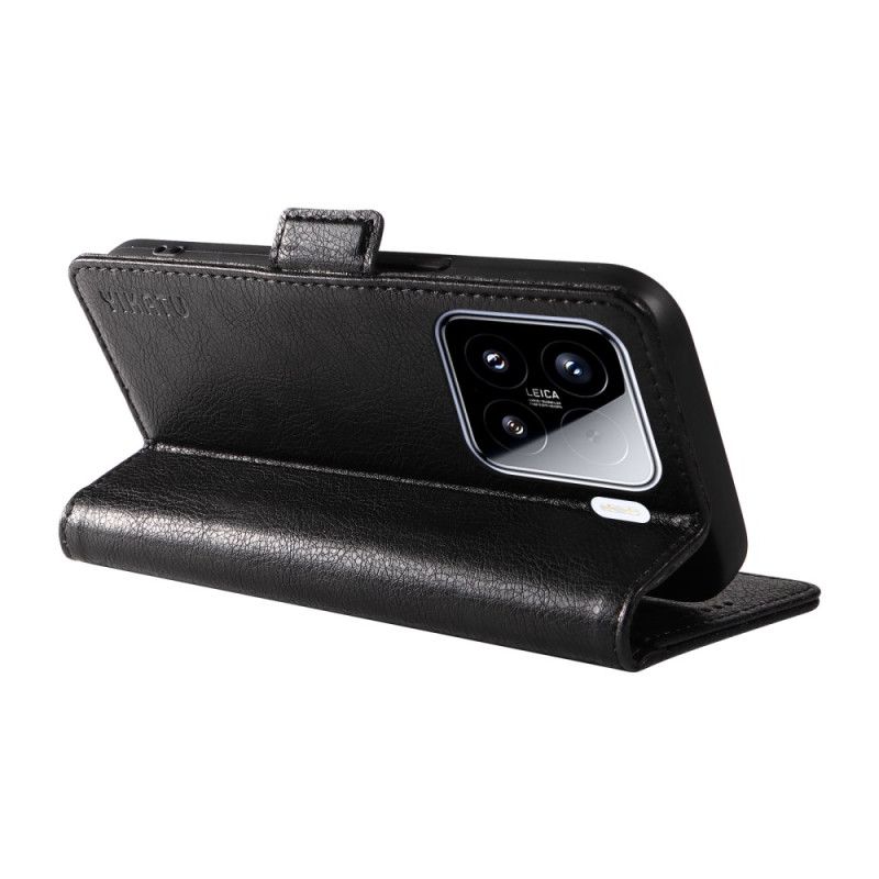 Lærdeksel Folio Deksel Xiaomi 15 Mobildeksel Yikatu Retro-effekt