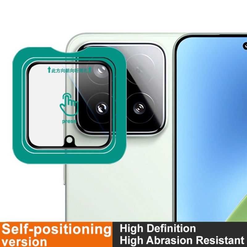 Linsebeskytter I Herdet Glass For Xiaomi 15-ramme Selvposisjonerende