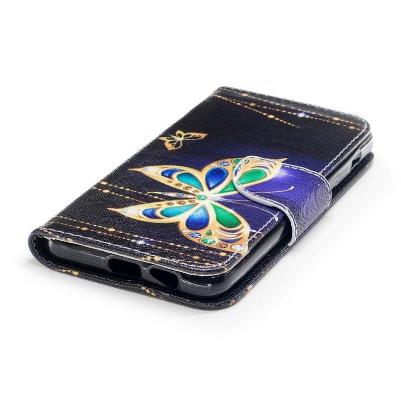 Folio Deksel Til Samsung Galaxy A8 2018 Magisk Sommerfugl