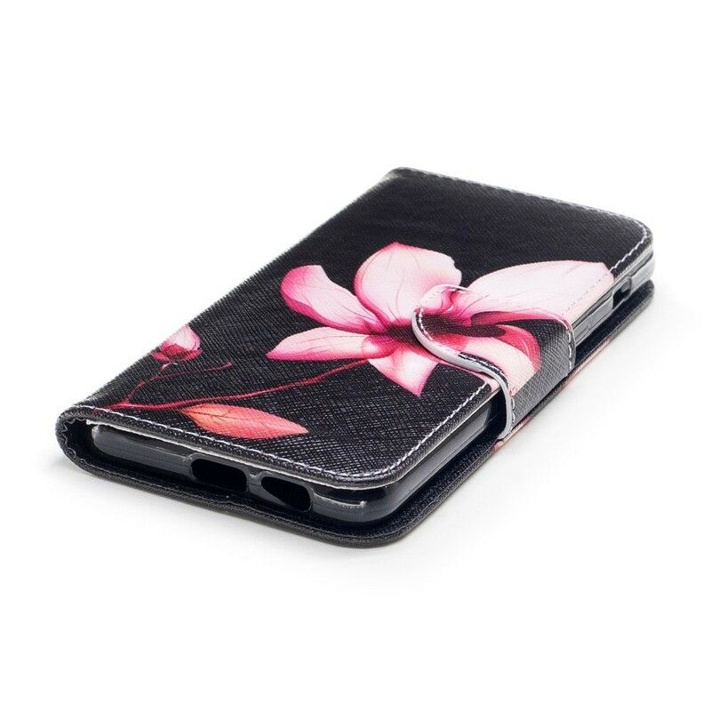 Folio Deksel Til Samsung Galaxy A8 2018 Rosa Blomst