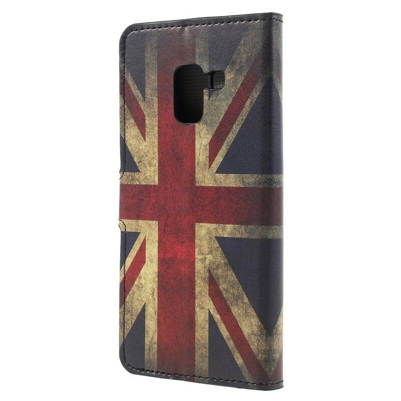 Lærdeksel Til Samsung Galaxy A8 2018 Englands Flagg