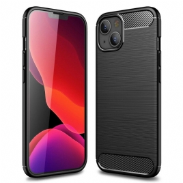 Deksel Til iPhone 13 Mini Børstet Karbonfiber