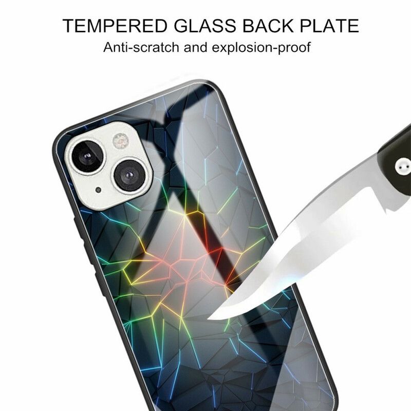 Deksel Til iPhone 13 Mini Herdet Glassgeometri