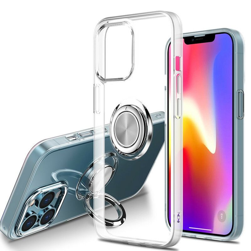 Deksel Til iPhone 13 Mini Transparent Med Ring-støtte