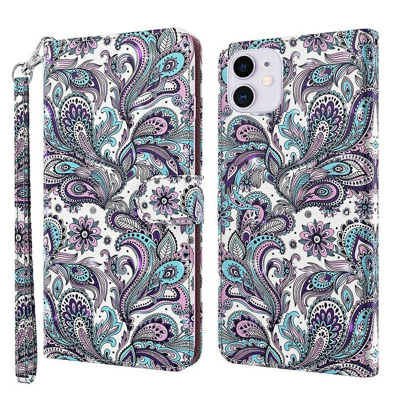 Folio Deksel Til iPhone 13 Mini Blomstermønstre