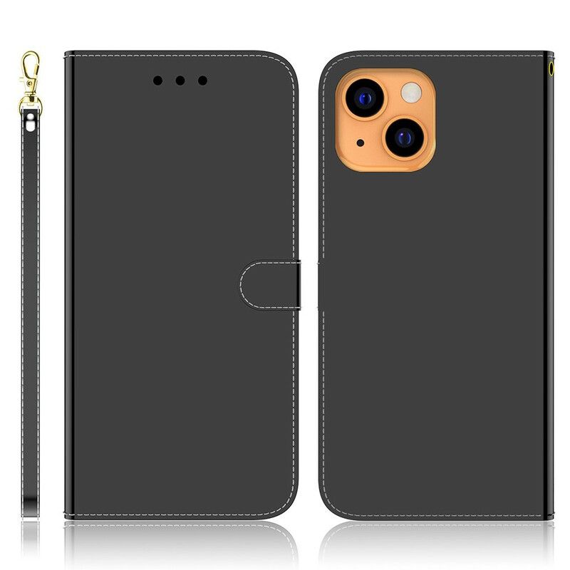 Folio Deksel Til iPhone 13 Mini Fuktskinnspeil