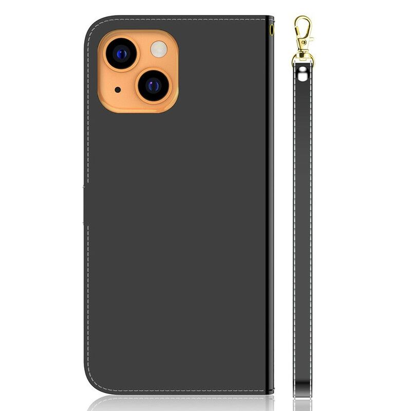 Folio Deksel Til iPhone 13 Mini Fuktskinnspeil