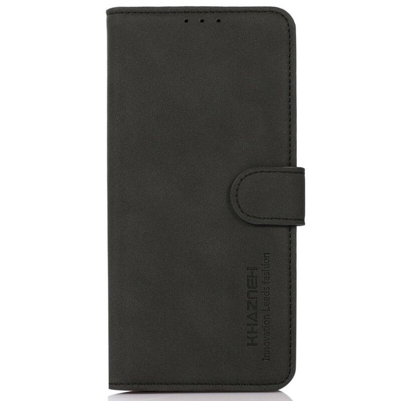 Folio Deksel Til iPhone 13 Mini Khazneh Mote Skinneffekt