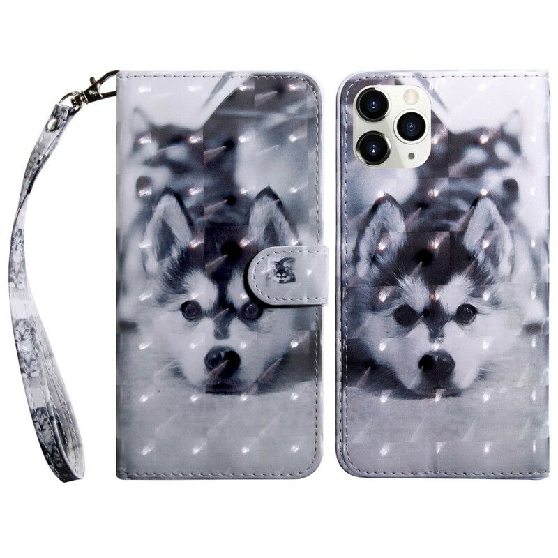 Folio Deksel Til iPhone 13 Mini Lyspunkt Hunden Gustave