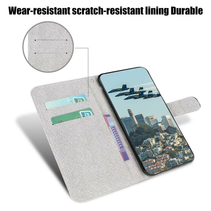 Folio Deksel Til iPhone 13 Mini Med Kjede Thong Cats Levering