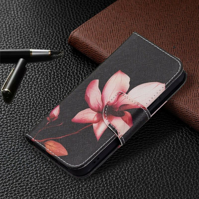 Folio Deksel Til iPhone 13 Mini Rosa Blomst