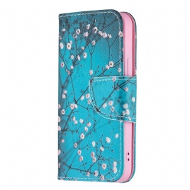 Lærdeksel Til iPhone 13 Mini Blomstrende Gren
