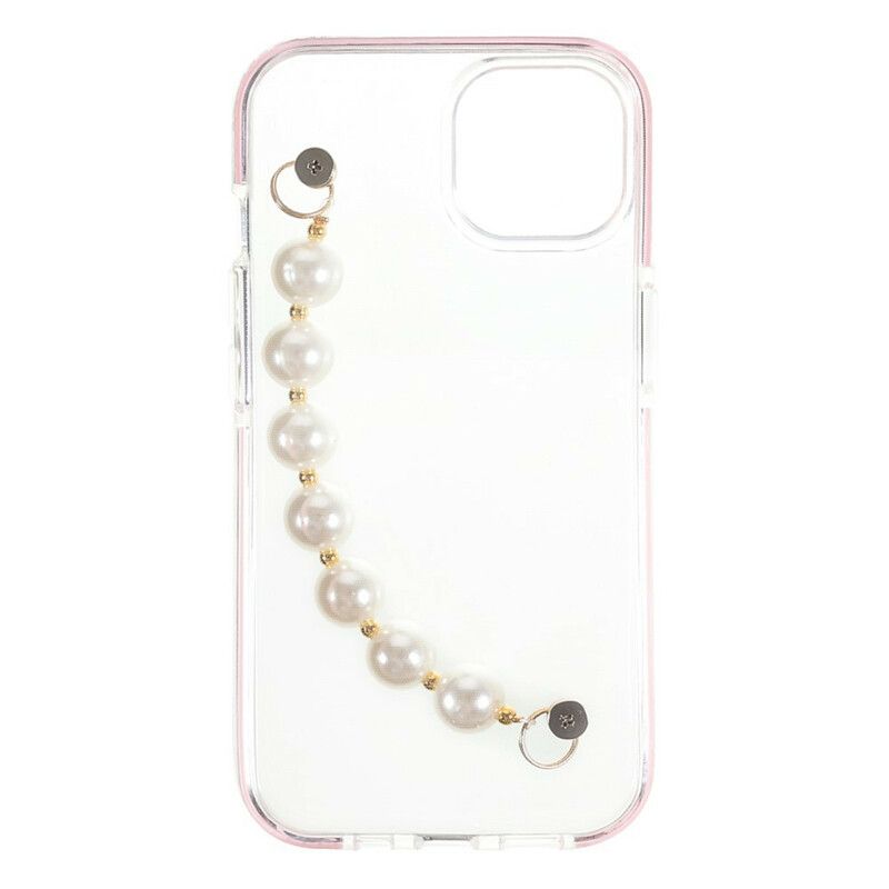 Mobildeksel Til iPhone 13 Mini Silikonarmbåndsperler