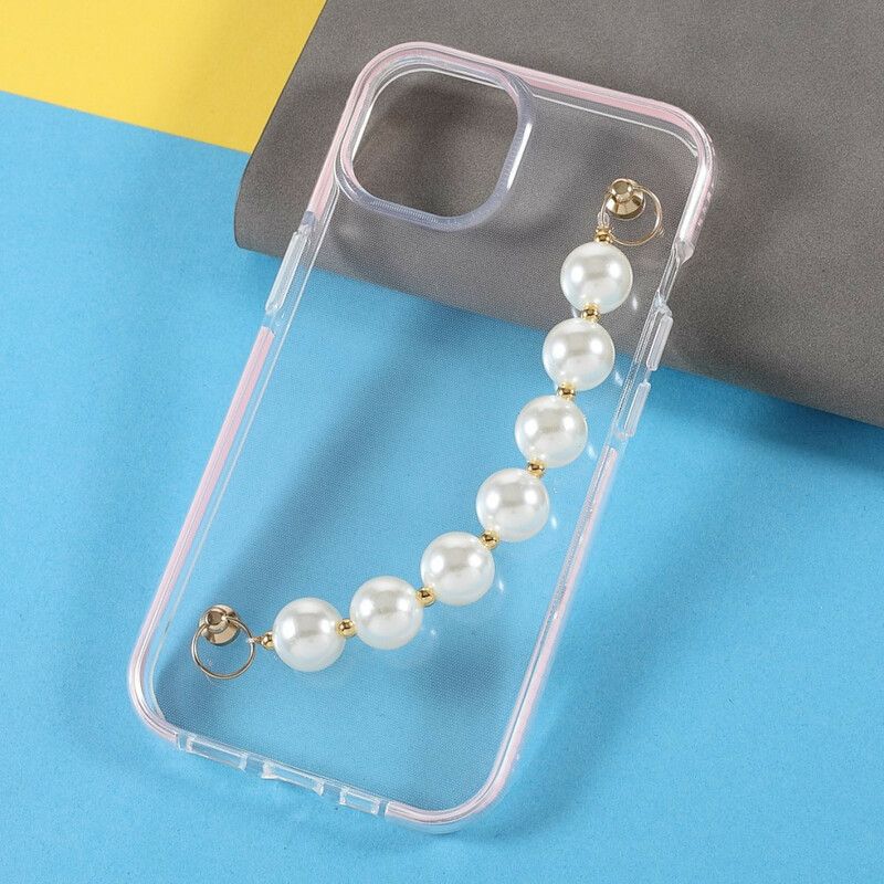 Mobildeksel Til iPhone 13 Mini Silikonarmbåndsperler