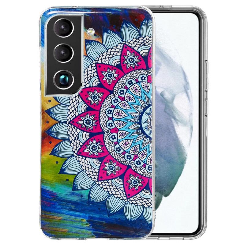 Deksel Til Samsung Galaxy S22 5G Fluorescerende Blomsterserie