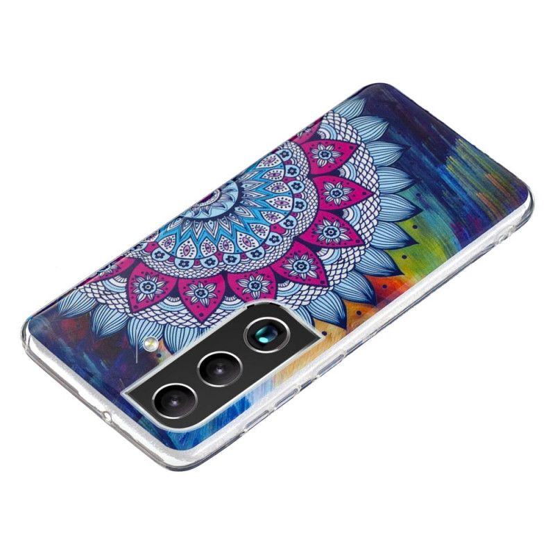 Deksel Til Samsung Galaxy S22 5G Fluorescerende Blomsterserie
