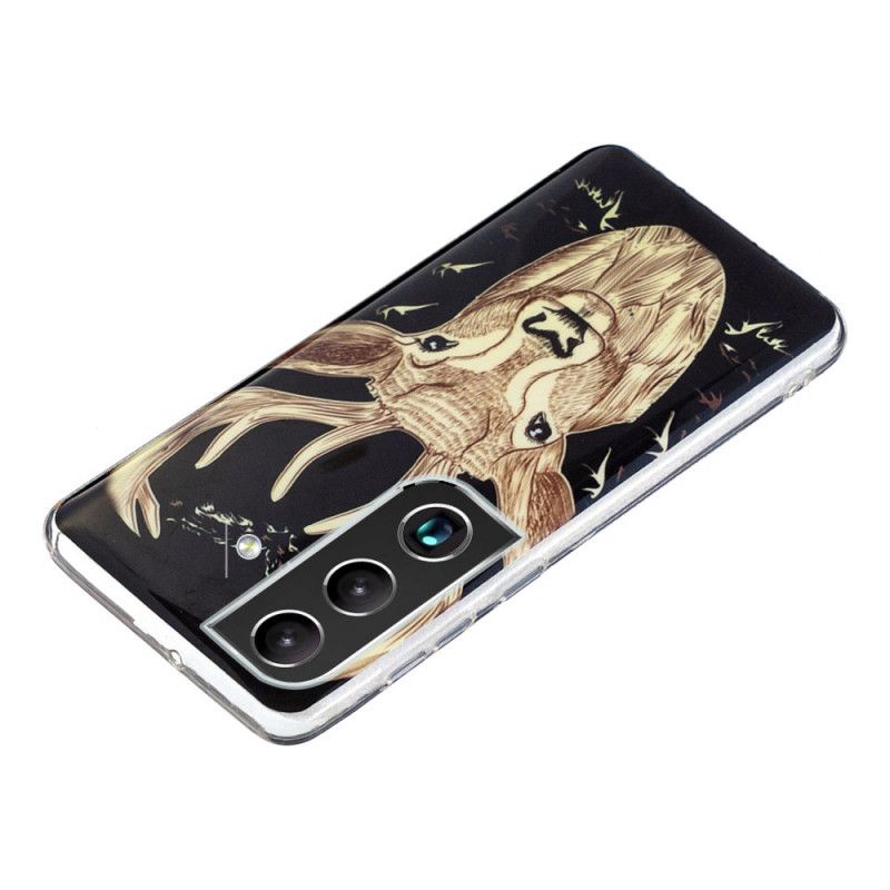 Deksel Til Samsung Galaxy S22 5G Fluorescerende Majestic Stag