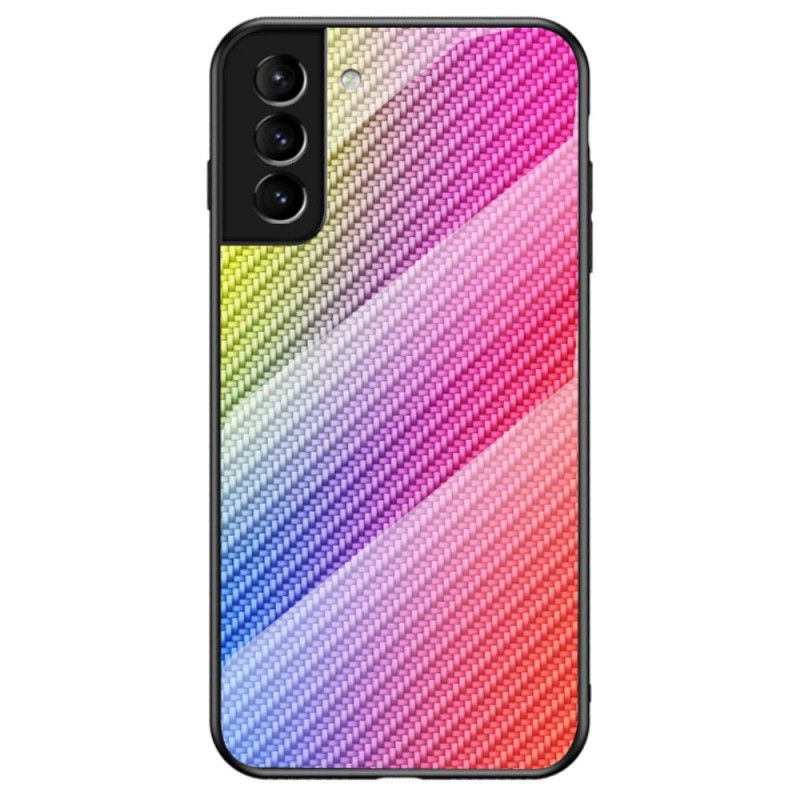 Deksel Til Samsung Galaxy S22 5G Karbonfiberherdet Glass
