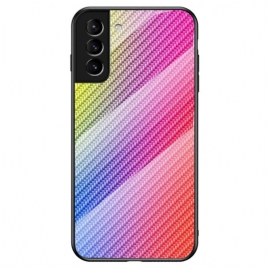 Deksel Til Samsung Galaxy S22 5G Karbonfiberherdet Glass