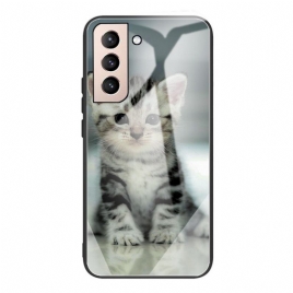 Deksel Til Samsung Galaxy S22 5G Kattunge Av Herdet Glass
