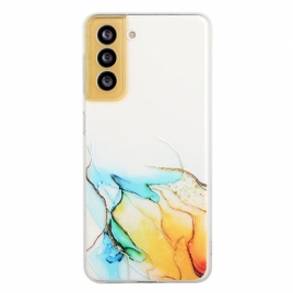 Deksel Til Samsung Galaxy S22 5G Marmoreffekt Silikon