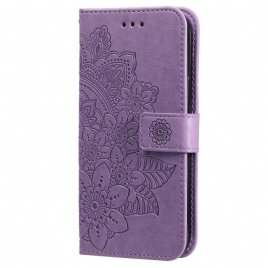 Folio Deksel Til Samsung Galaxy S22 5G Blomstermandala