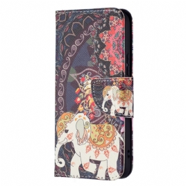 Folio Deksel Til Samsung Galaxy S22 5G Indisk Elefant
