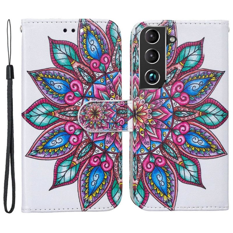 Folio Deksel Til Samsung Galaxy S22 5G Mandala Tegnet