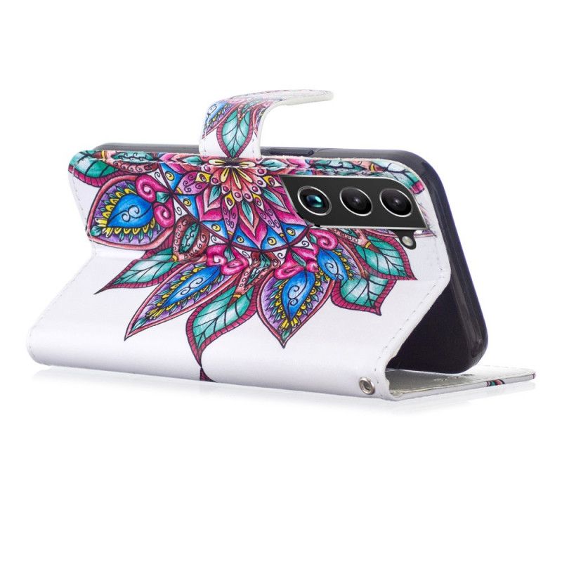 Folio Deksel Til Samsung Galaxy S22 5G Mandala Tegnet