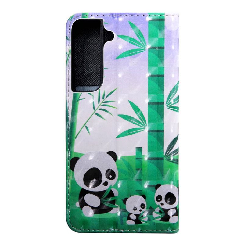 Folio Deksel Til Samsung Galaxy S22 5G Pandafamilien