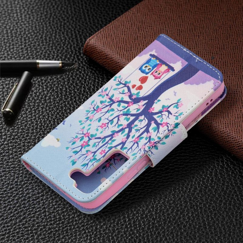 Folio Deksel Til Samsung Galaxy S22 5G Ugler På Husken