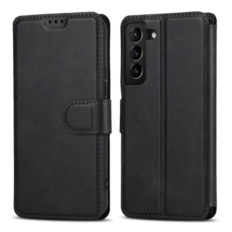 Lærdeksel Til Samsung Galaxy S22 5G Matt Vintage Skinneffekt