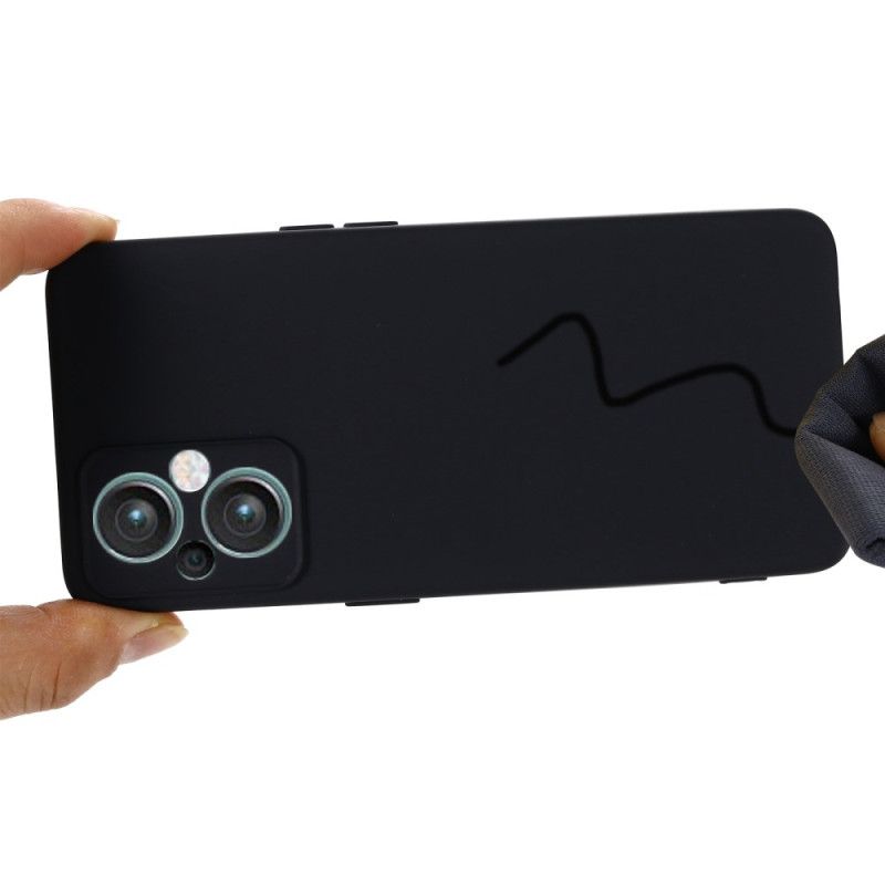 Deksel Til Oppo Reno 8 Lite Med Kjede Flytende Silikonstropp