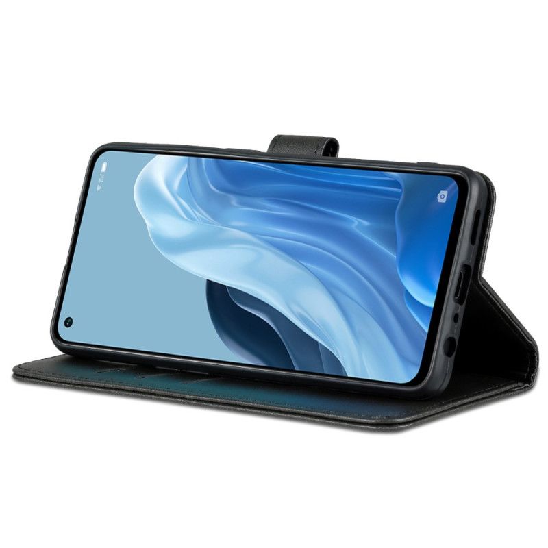 Folio Deksel Til Oppo Reno 8 Lite Azns Skinnstil