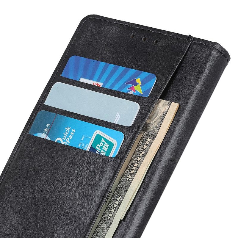 Folio Deksel Til Oppo Reno 8 Lite Faux Skinnknapp
