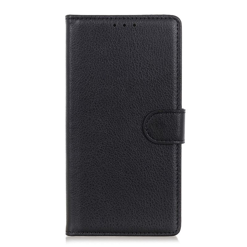 Folio Deksel Til Oppo Reno 8 Lite Tradisjonell Litchi-skinnstil