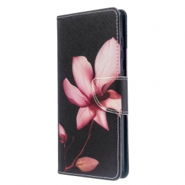 Folio Deksel Til Samsung Galaxy A71 Rosa Blomst