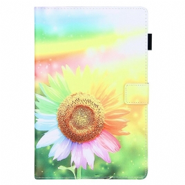 Folio Deksel Til Samsung Galaxy Tab A7 Lite Blomster I Solen