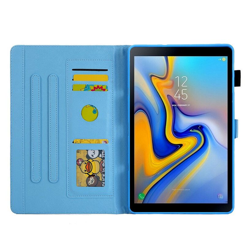 Folio Deksel Til Samsung Galaxy Tab A7 Lite Marmorstil