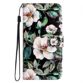 Folio Deksel Xiaomi 14t Pro Magnoliamønster