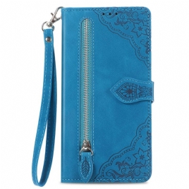 Lærdeksel Folio Deksel Xiaomi 14t Pro Blonde Foran