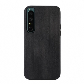Deksel Til Sony Xperia 1 IV Imitert Skinn