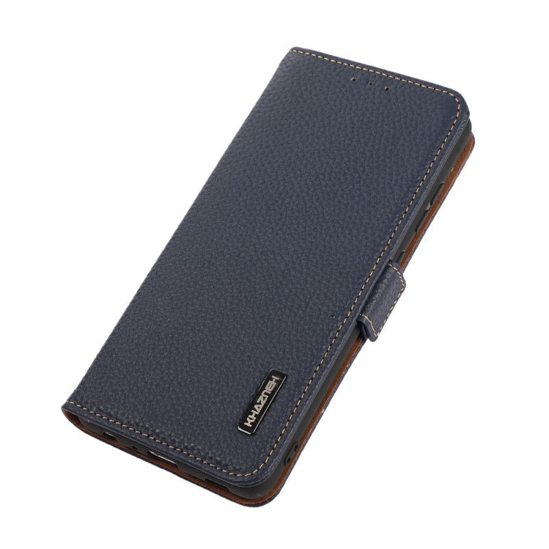 Folio Deksel Til Sony Xperia 1 IV Litchi Leather Khazneh Rfid