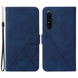 Lærdeksel Til Sony Xperia 1 IV Med Kjede Stropptrekanter