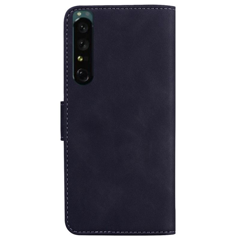 Lærdeksel Til Sony Xperia 1 IV Vintage Sommerfugl