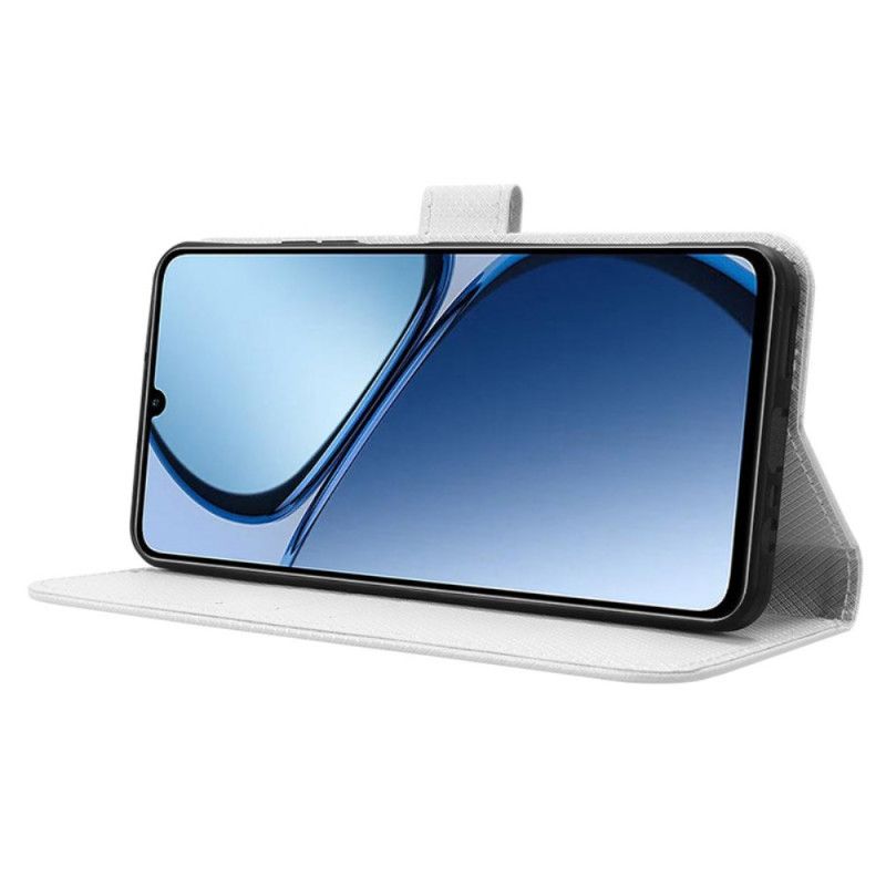 Lærdeksel Folio Deksel Realme C61 Mobildeksel Prikkete Rem