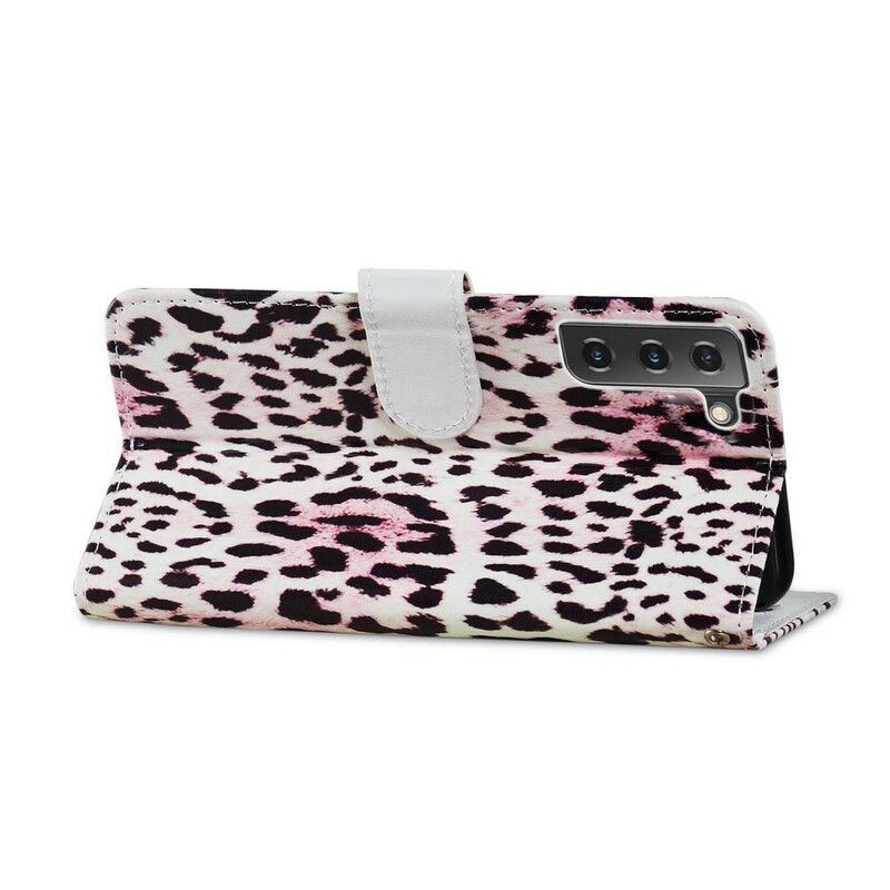 Lærdeksel Til Samsung Galaxy S21 FE Leopardprint