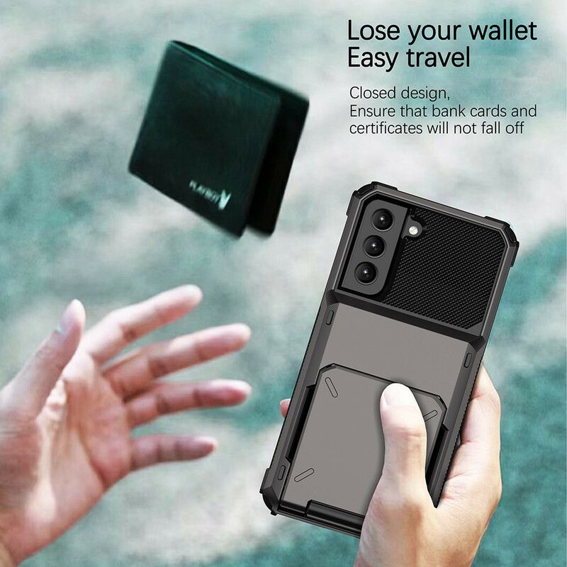 Mobildeksel Til Samsung Galaxy S21 FE Flip Style Kortholder